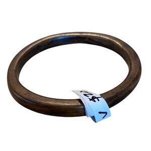 Vintage Carved Wooden Bangle Bracelet